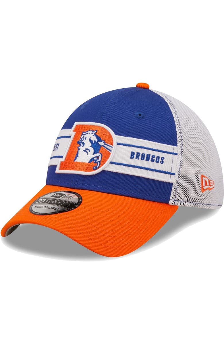 New Era Men's New Era Royal/Orange Denver Broncos Team Banded 39THIRTY Flex Hat, Main, color, 
