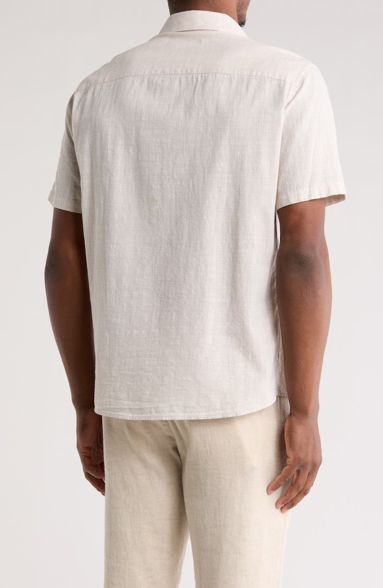 WESTZEROONE Lorenzo Short Sleeve Button-Up Shirt, Alternate, color, Tan