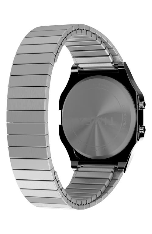 Timex ® T80 Digital Bracelet Watch, 34mm In Stainless Steel