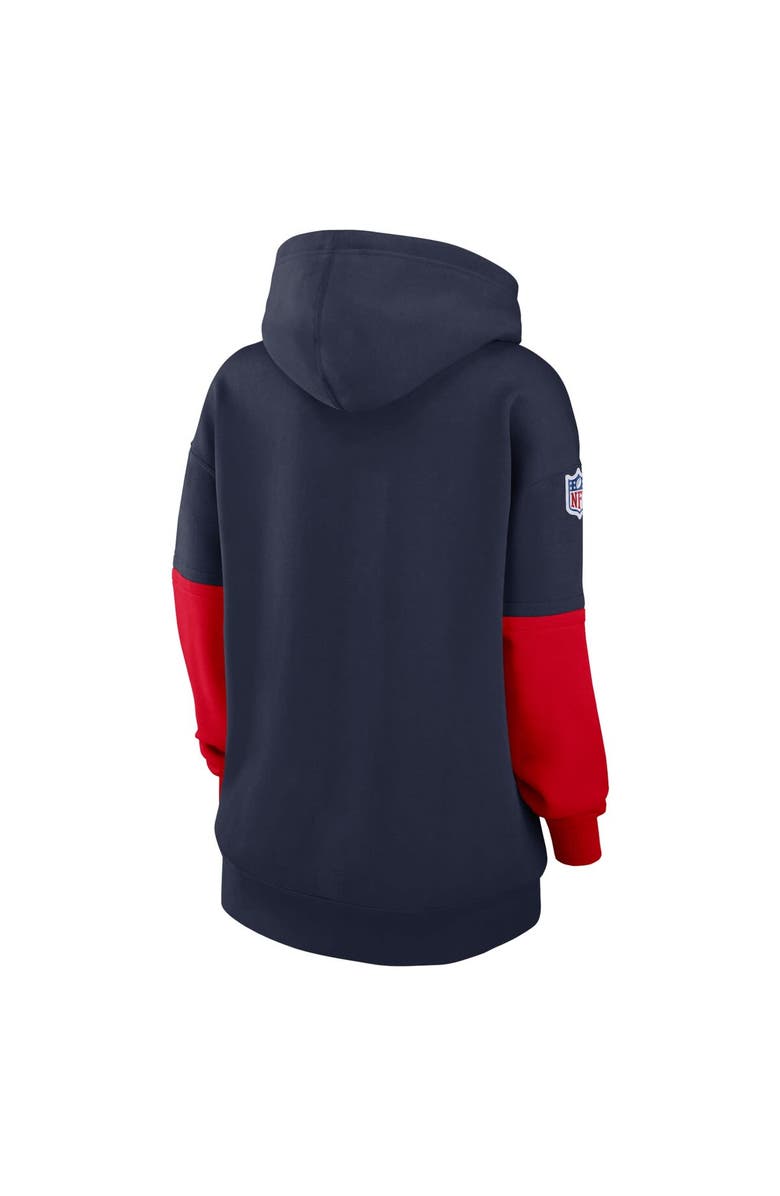Nike Women's Nike Navy New England Patriots 2024 Sideline Essential Fleece Pullover Hoodie, Alternate, color, Navy