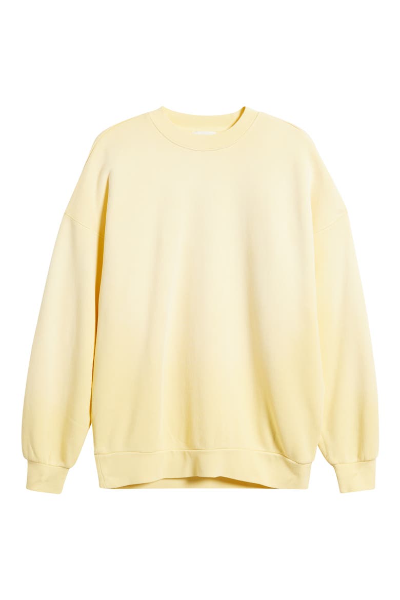 Core Oversize Crewneck Sweatshirt, Alternate, color, SUN FADED BUTTER
