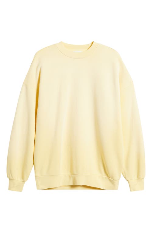 Elwood Core Oversize Long Sleeve T-shirt In Yellow