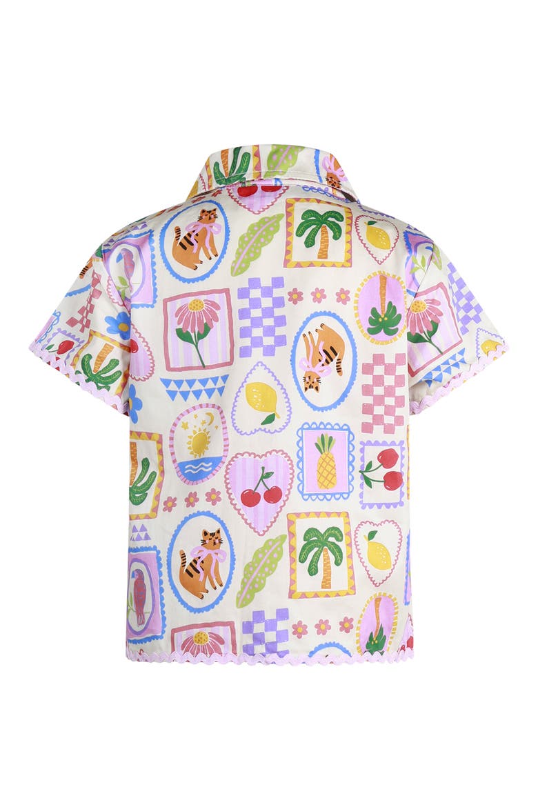 Kids' Resort Woven Shirt, Alternate, color, CREAM