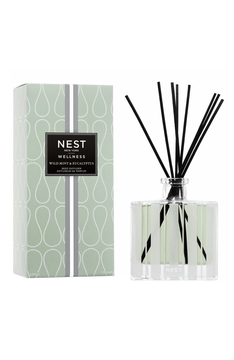 NEST New York Wild Mint & Eucalyptus Reed Diffuser, Alternate, color,