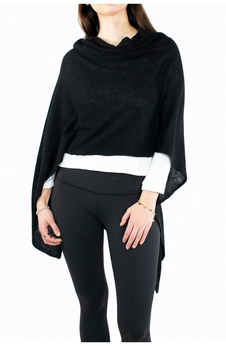 Portolano Cowl Neck Knit Poncho, Main, color, 