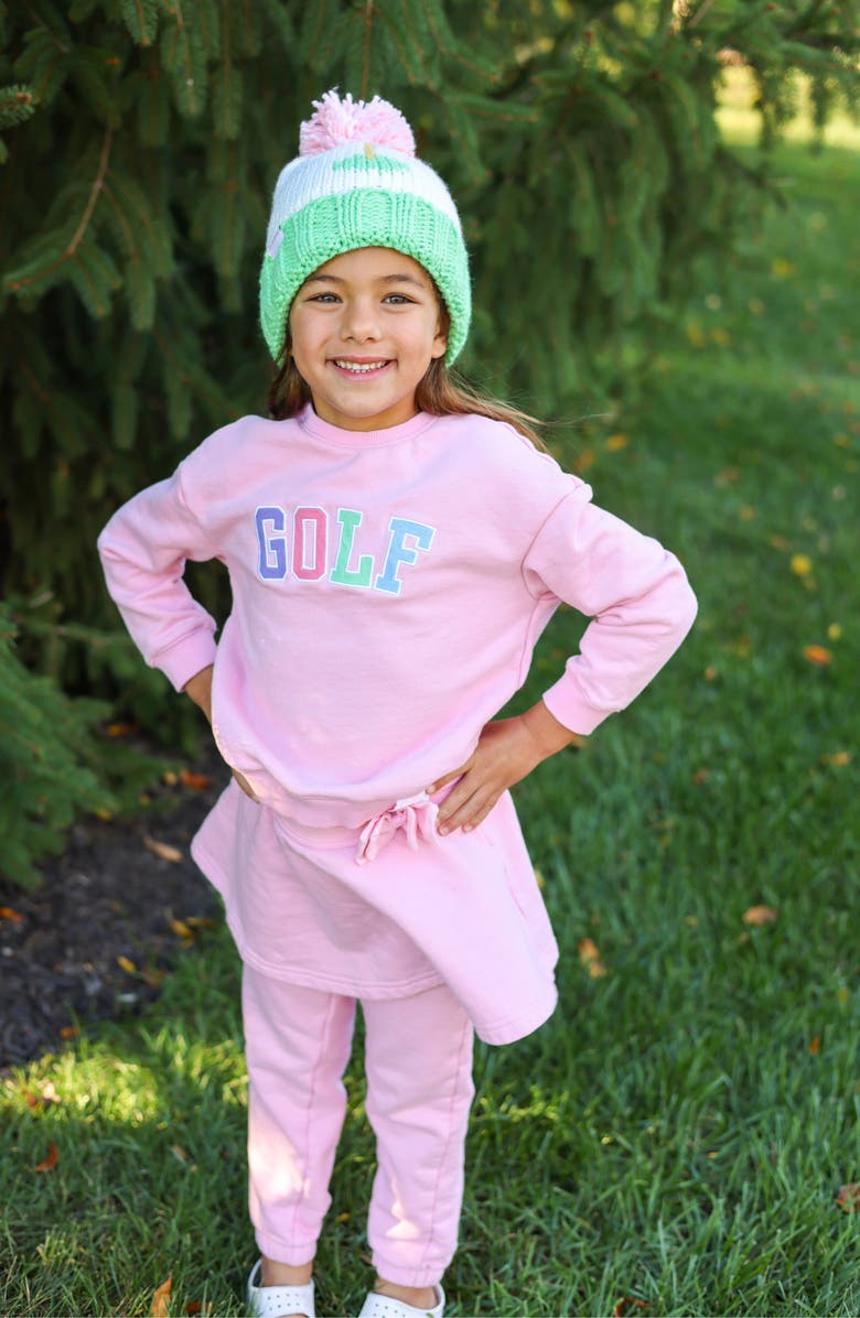 Bits & Bows Golf Skirted Sweatsuit, Alternate, color, Pink