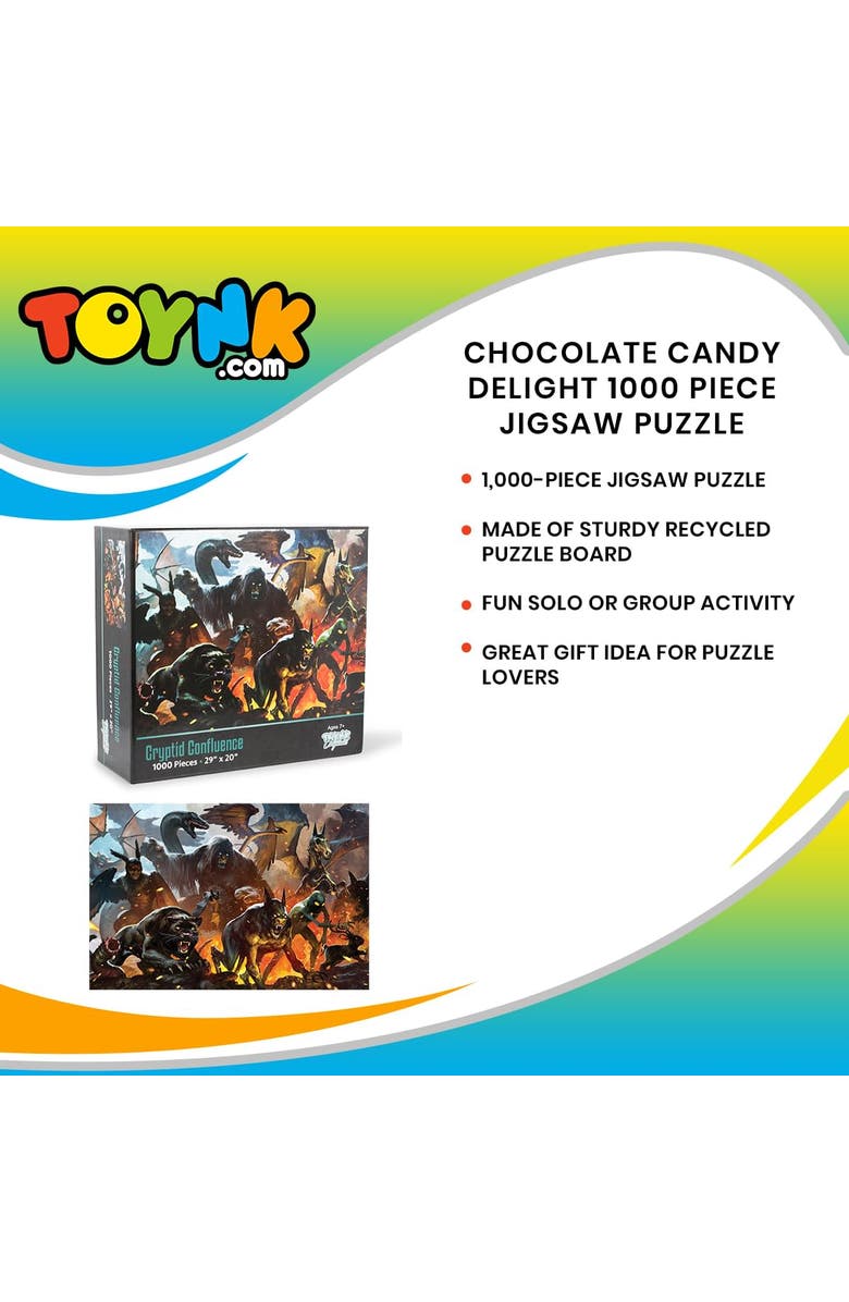 Toynk Cryptid Confluence Monster Puzzle | 1000 Piece Jigsaw Puzzle, Alternate, color, Multi-Color