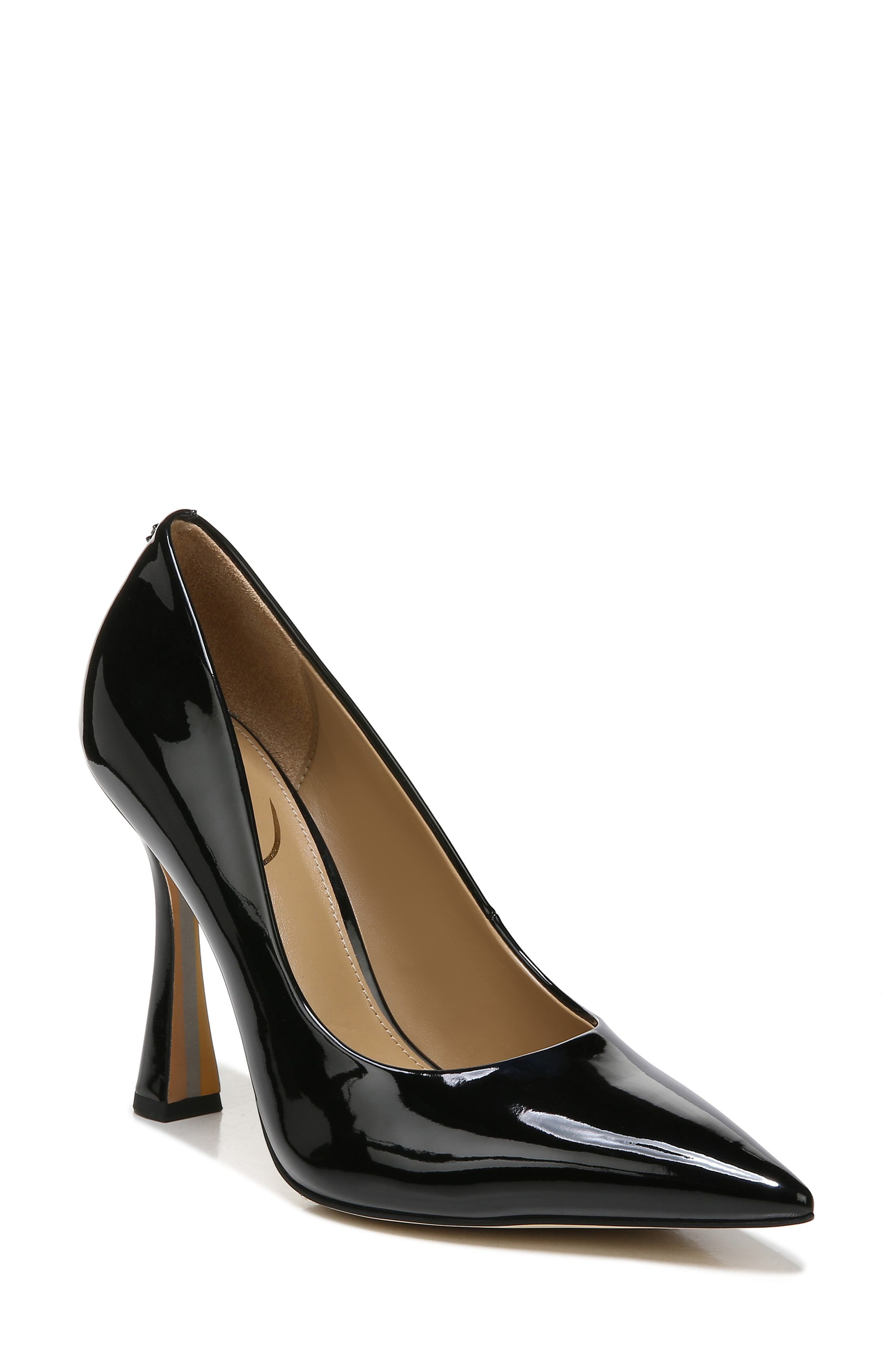 Sam Edleman Antonia Pointed Toe Pump, Main, color, BLACK PATENT
