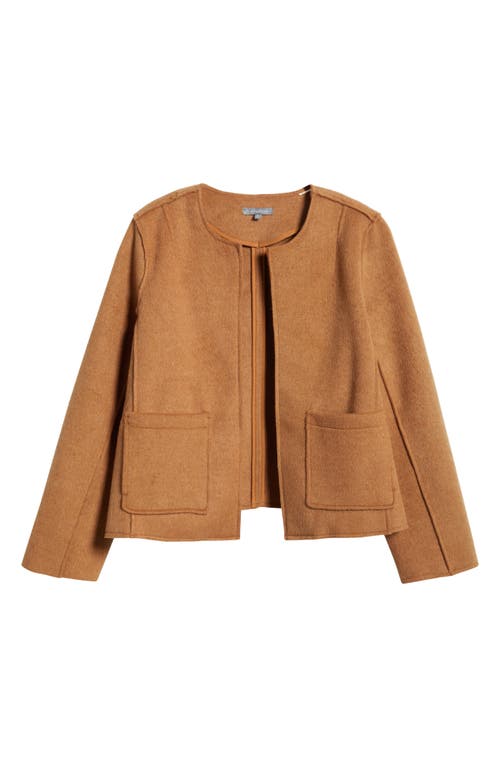 Wit & Wisdom Open Front Crop Jacket In Candy Yam