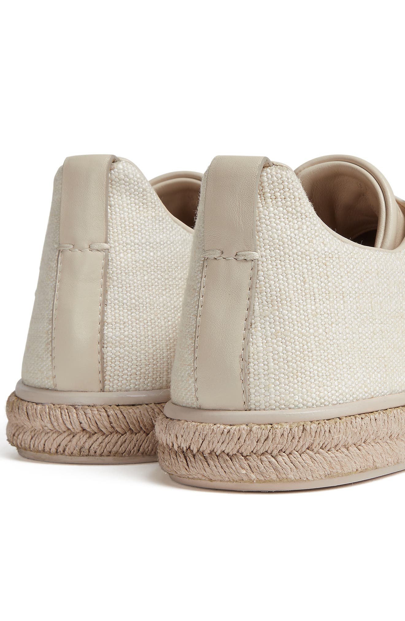 ZEGNA Triple Stitch Slip-On Espadrille Sneaker, Alternate, color, 