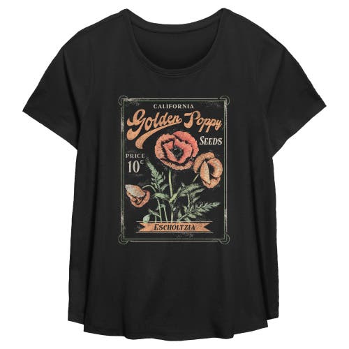 Lost Gods Poppy Seeds Packet Graphic T-shirt In Black