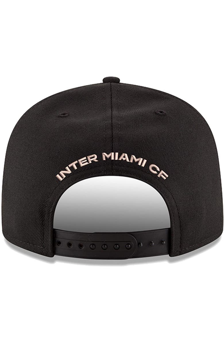 New Era Inter Miami CF New Era 9FIFTY Adjustable Snapback Hat - Black, Alternate, color, 