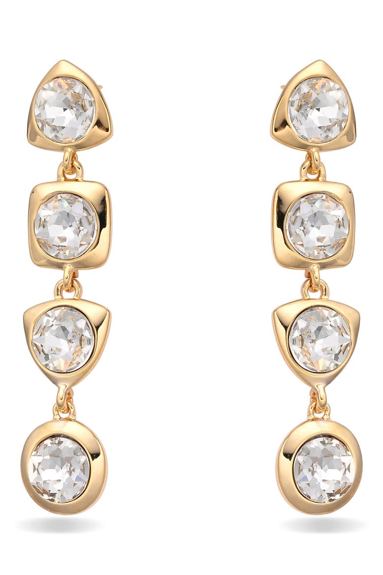 Prismix Crystal Drop Earrings, Alternate, color, GOLD