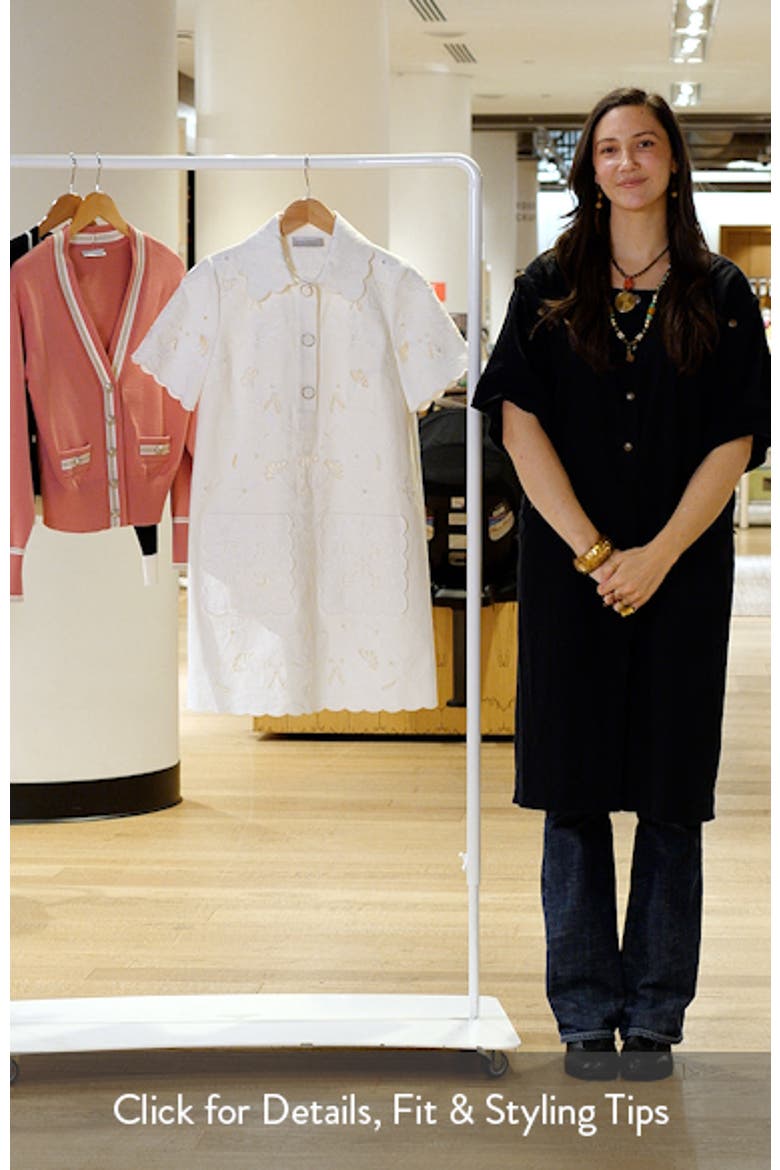 The Marianna Embroidered Cotton Shirtdress video