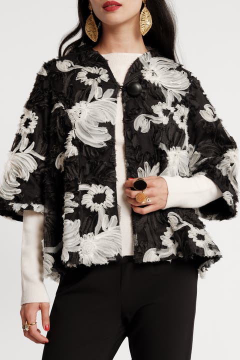 Short Swing Jacket Whirling Daisy