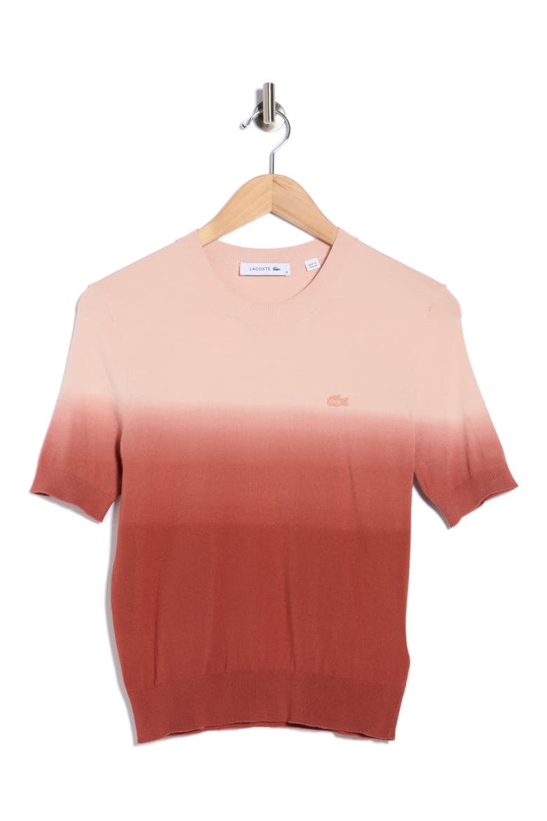 Ombré Crewneck T-Shirt, Alternate, color, IBERIS/ LATTE