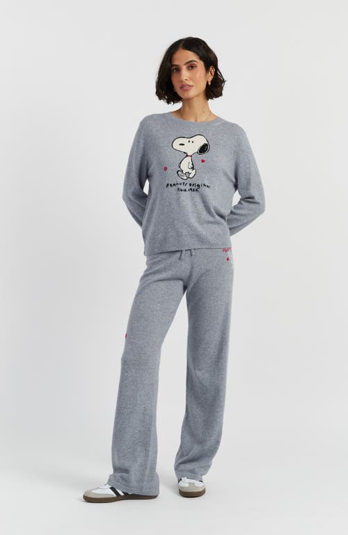 Chinti & Parker Wool Cashmere Peanuts Original Sweater In Gray