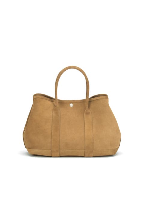 Audrey Nubuck Suede Leather Tote Bag