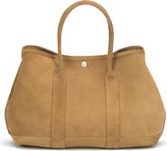 Ezra Arthur Audrey Nubuck Suede Leather Tote Bag