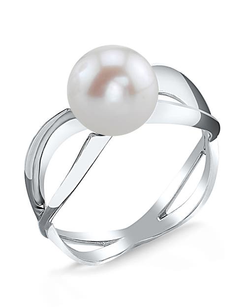 The Pearl Source Freshwater Pearl Lana Ring In White Gold