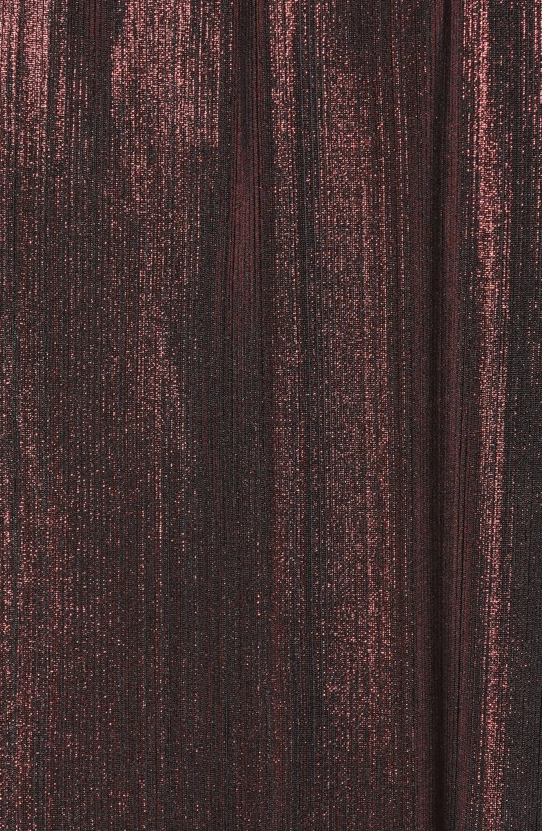 Leith Long Sleeve Deep V-Neck Midi Dress, Alternate, color, 