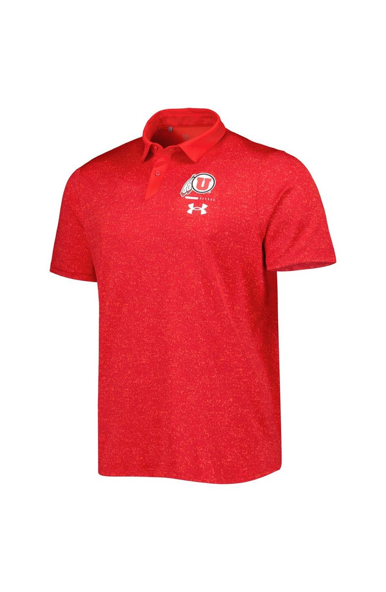 Under Armour Men's Under Armour Red Utah Utes Static Performance Polo, Alternate, color, 
