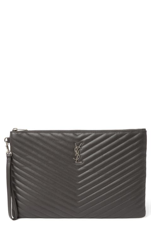 Large Monogram Matelassé Leather Pouch