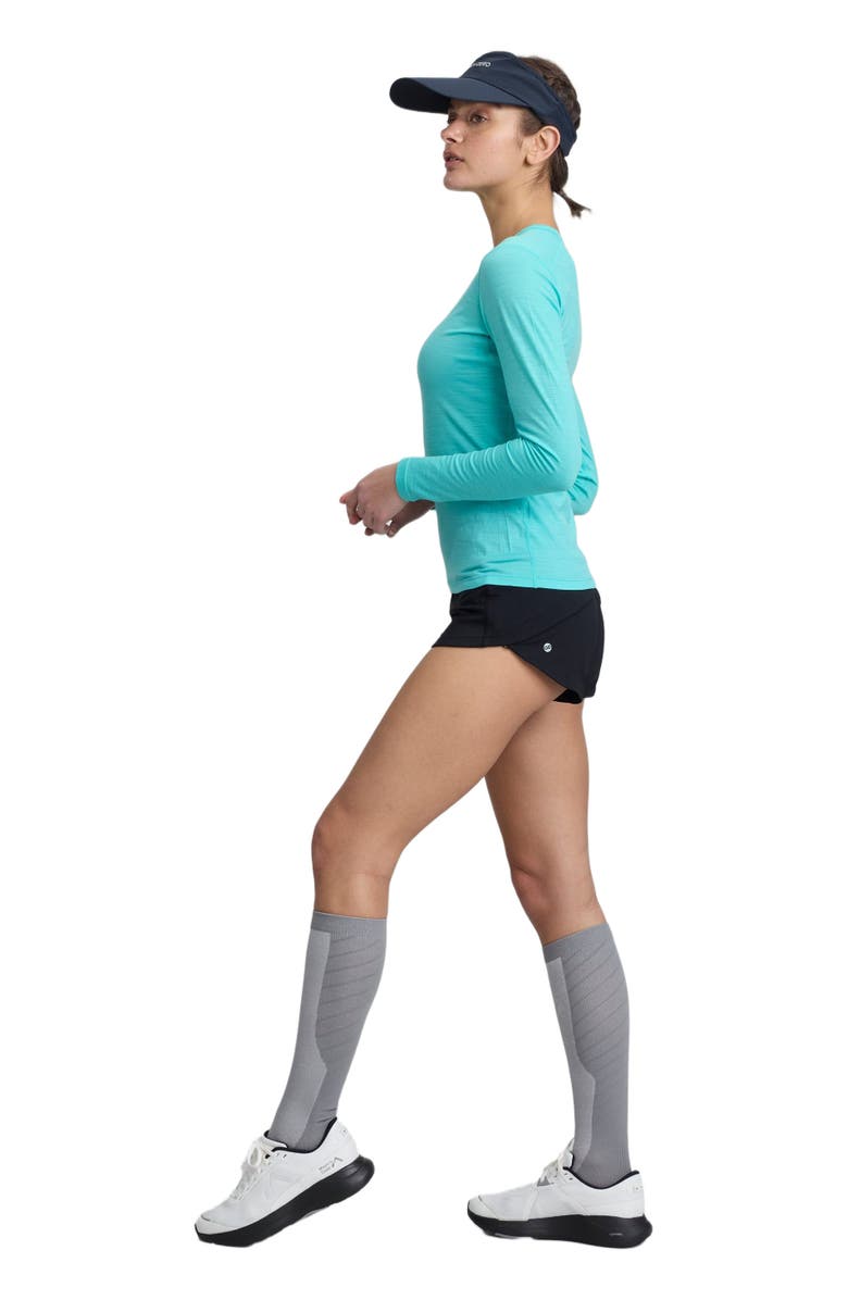 COZY ZERO Women's 100% Merino Lightweight Soft L/S Crew, Alternate, color, Turqoise