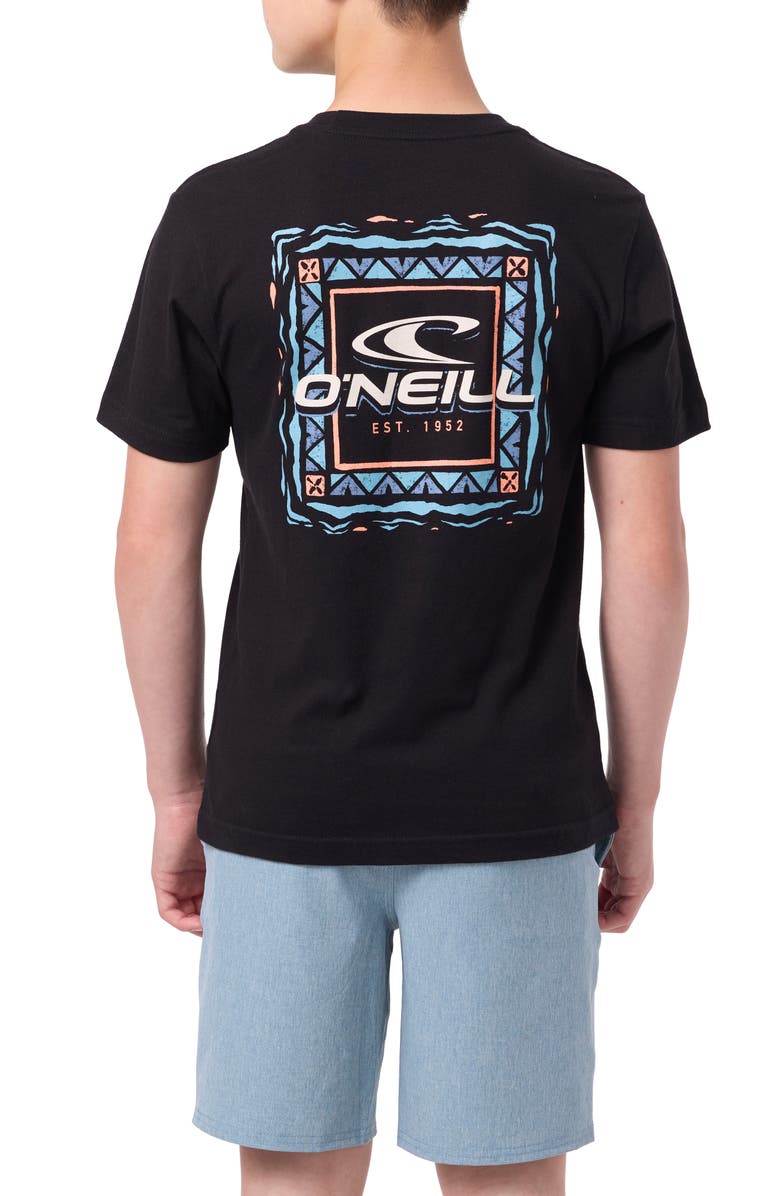 O'Neill Kids' Patterns Cotton Graphic T-Shirt, Alternate, color, Black