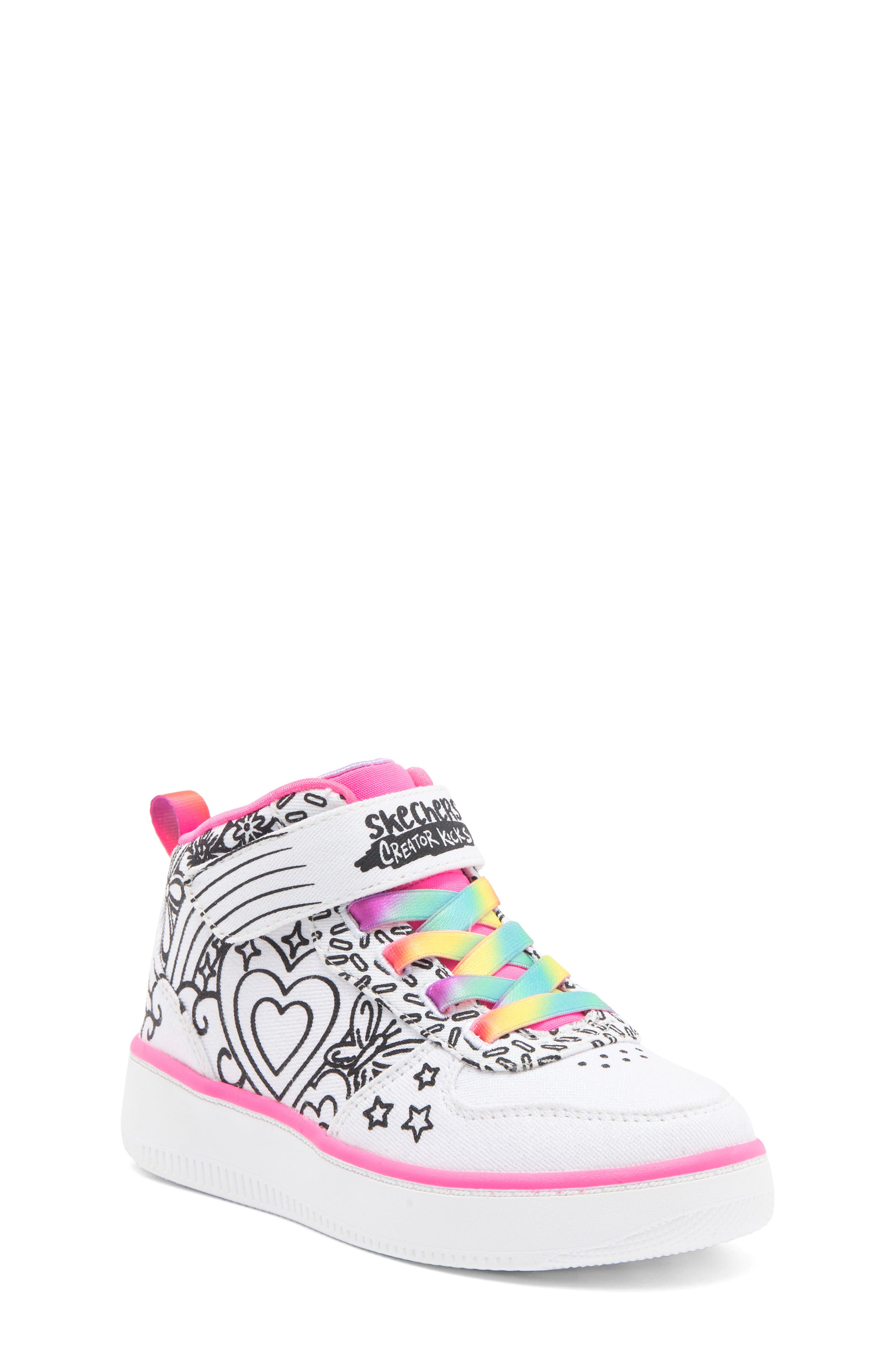SKECHERS Kids' Sport Court Sneakers & Marker Set, Main, color, 