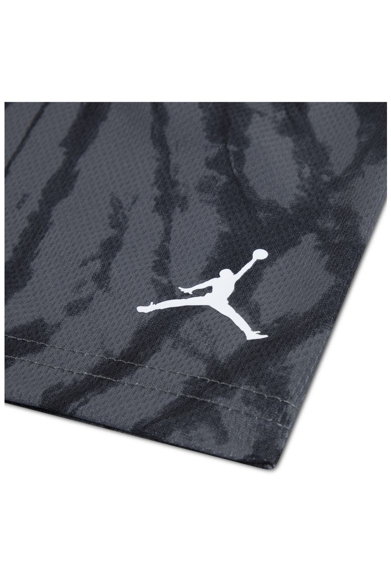 Kids' Logo Graphic T-Shirt & Tie Dye Shorts Set, Alternate, color, IRON GRAY