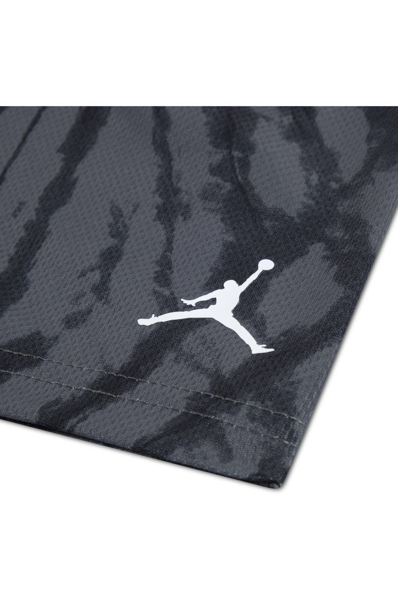 Jordan Kids' Logo Graphic T-Shirt & Tie Dye Shorts Set, Alternate, color, Iron Gray