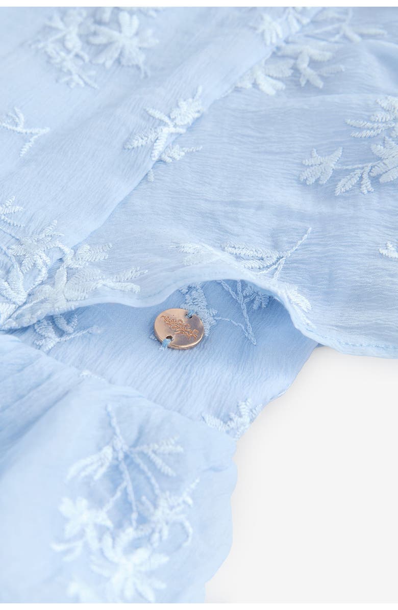 Laura Ashley Kids' Floral Embroidered Tiered Party Dress, Alternate, color,