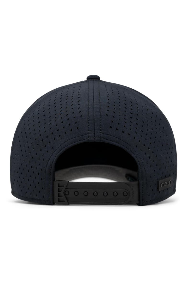 Odysea Stacked Hydro Performance Snapback Hat, Alternate, color, BLACK/ WHITE