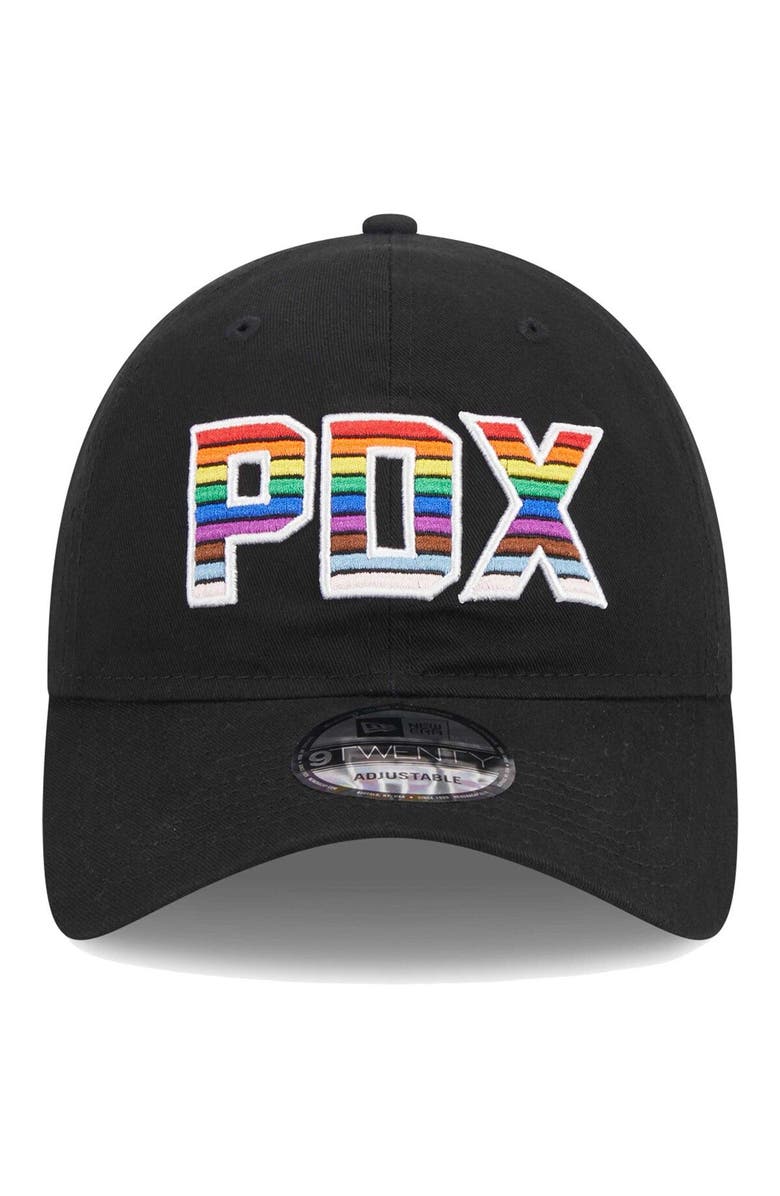 New Era Men's New Era Black Portland Timbers Pride 9TWENTY Adjustable Hat, Alternate, color, 