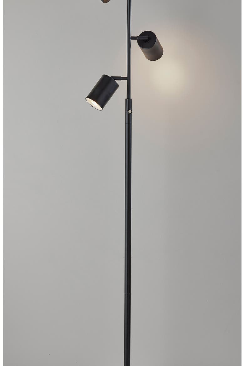 Rutherford LED Tree Floor Lamp, Alternate, color, BLACK