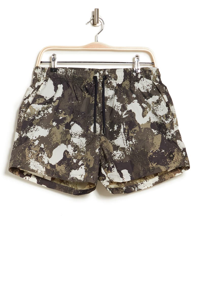Marcelo Burlon Cross Camo Swim Shorts, Alternate, color, 