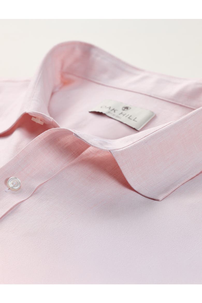 Big & Tall Linen-Blend Sport Shirt V2, Alternate, color, PINK