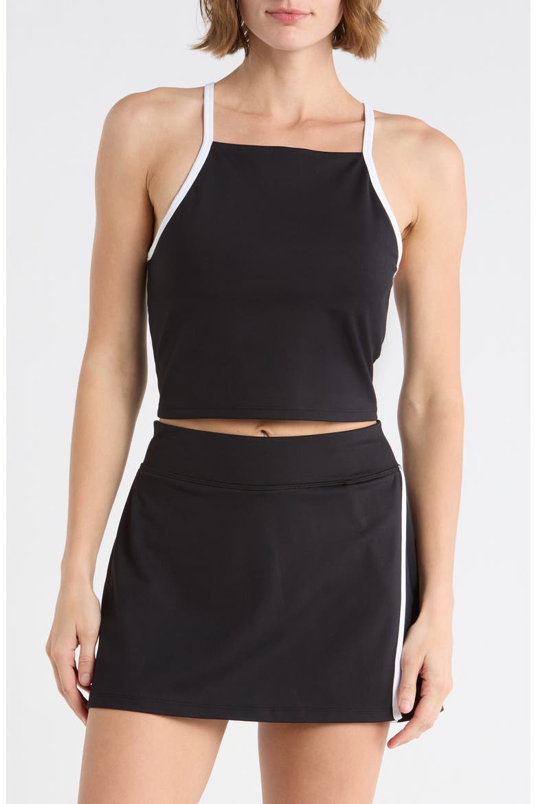 Split Second Racerback Bra Tank, Main, color, BLACK