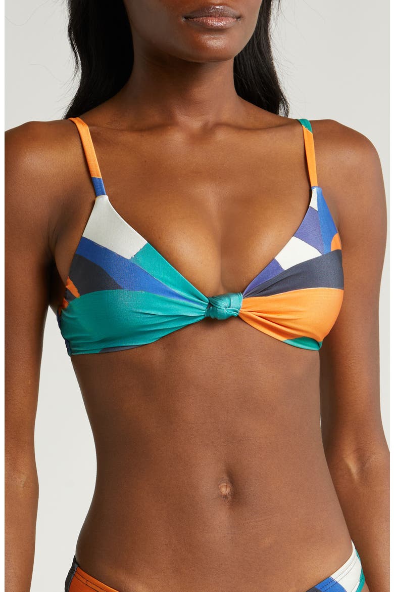 Vista Knot Bikini Top, Main, color, TUSCAN WAVES