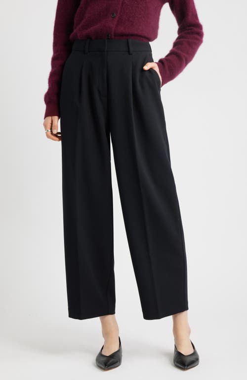 Nordstrom Pleated Ankle Pants In Black