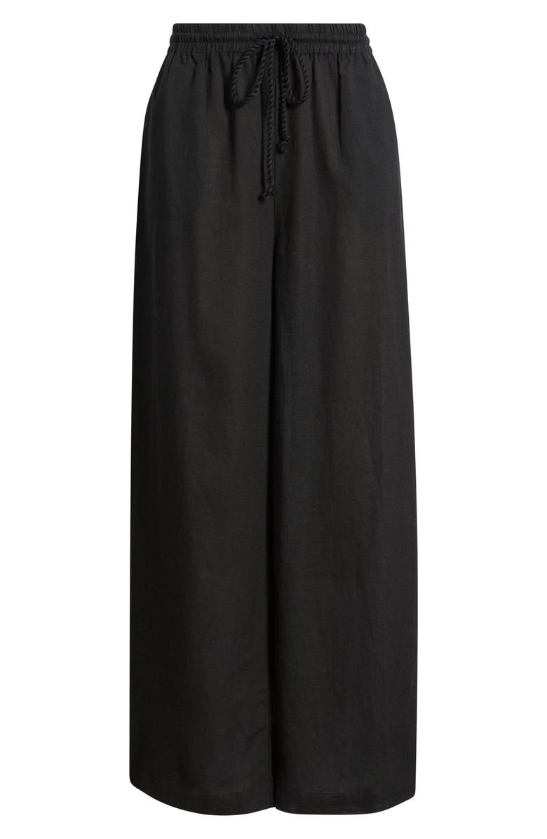 Nordstrom Flowy Cover-Up Pants, Main, color, Black