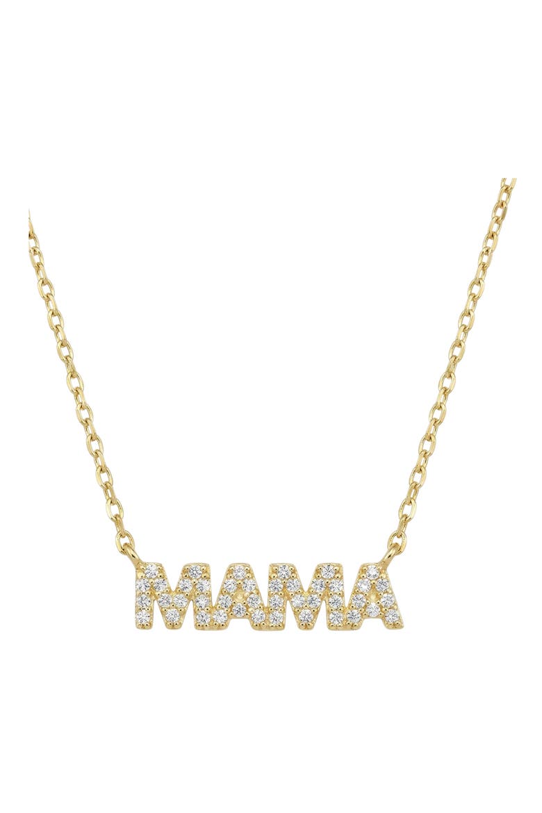 Pavé Mama Pendant Necklace, Alternate, color, GOLD