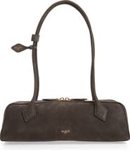 Alaïa Medium Le Teckel Suede East/West Shouder Bag