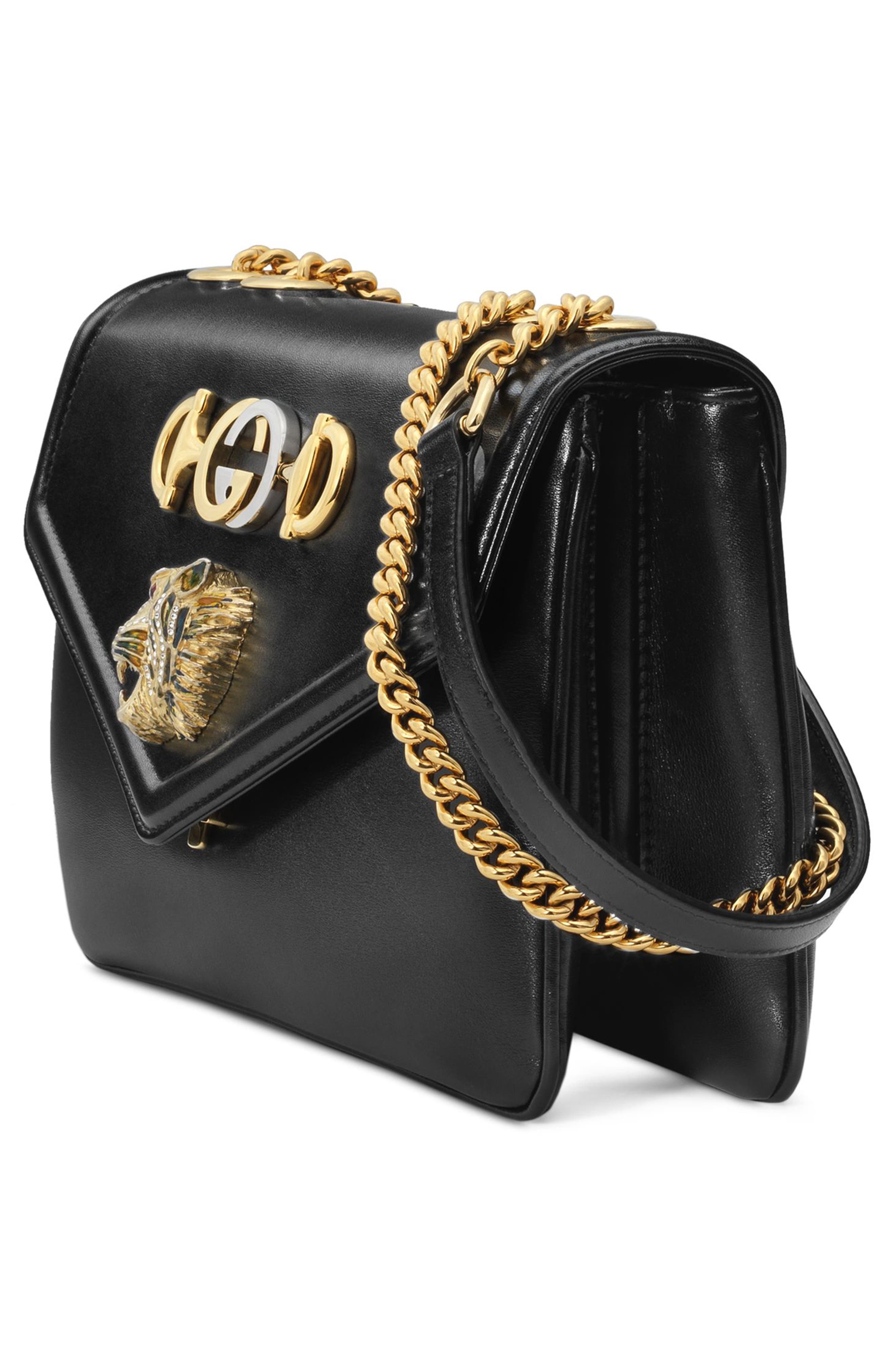 Gucci Medium Rajah Leather Shoulder Bag, Alternate, color, 