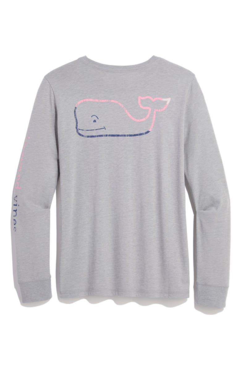 vineyard vines Burgee Whale Dunes Long Sleeve Graphic T-Shirt, Alternate, color,