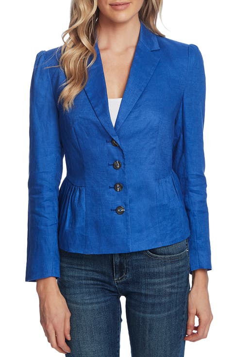 Peplum Linen Jacket