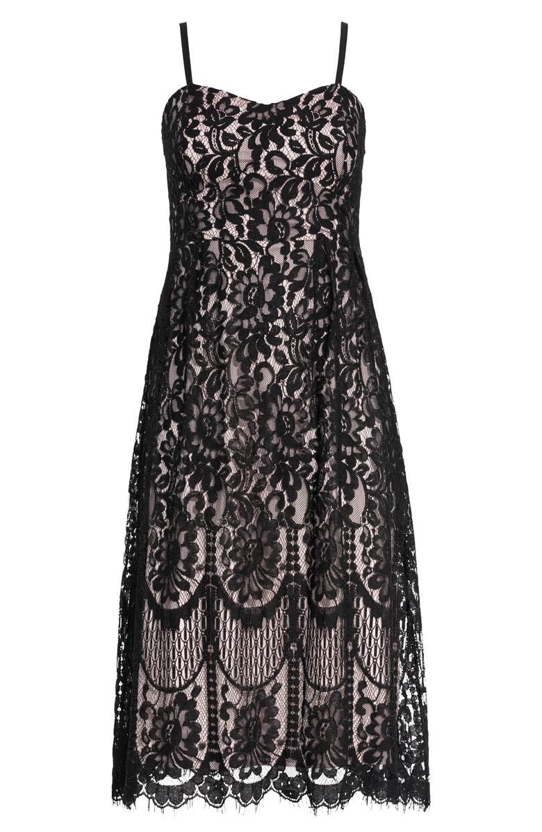 City Chic Sweet Darling Lace Cocktail Dress, Alternate, color, 