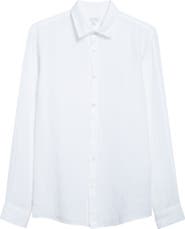 Sunspel Long Sleeve Linen Button-Up Shirt