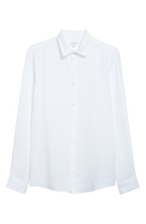 Sunspel Long Sleeve Linen Button-up Shirt